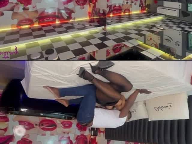 Sexy game with cuckold and his bitch wife - Large penis makes wife and spouse suck his biggest jock