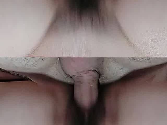 Homemade sex hirsute cunt closeup