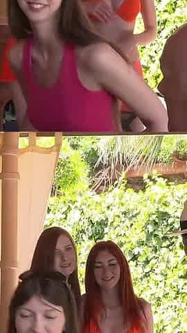 Geile Sommer Orgie with Hot Babes Sucking and Riding Cock