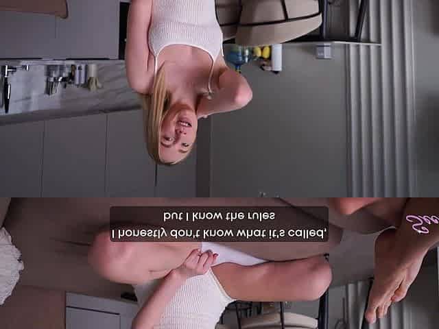 Gaming With Stepsis Turns Into "Don't Cum" Tugjob Defiance