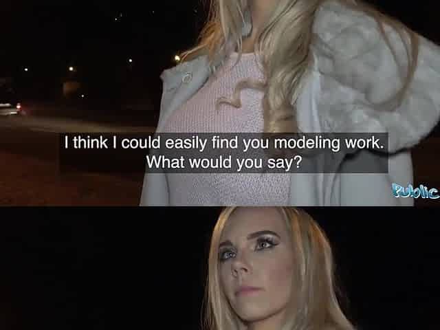 Public Agent Florane Russell Drilled in car and cum on melons