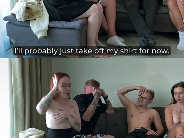First Time Swingers Swap Wives for Wild Hotel Bed Share Fuck Till Cumshot