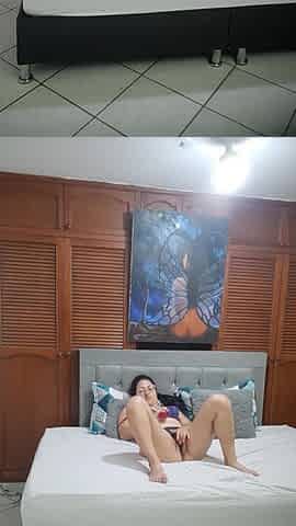 My wife sends me a movie of herself masturbating and having an climax.
