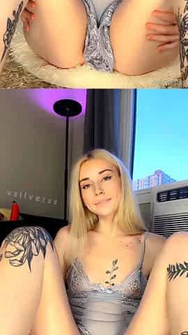 Petite small tit babe with perfect pussy masturbates