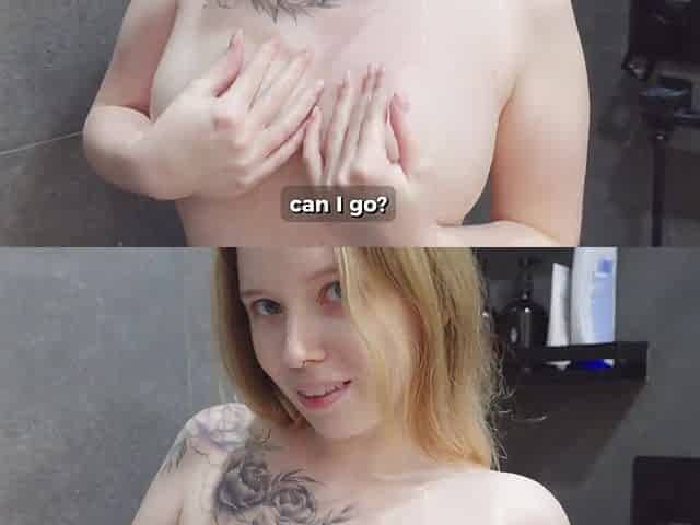 Horny Stepbrother Joins Busty Stepsister For Risky Shower Sex