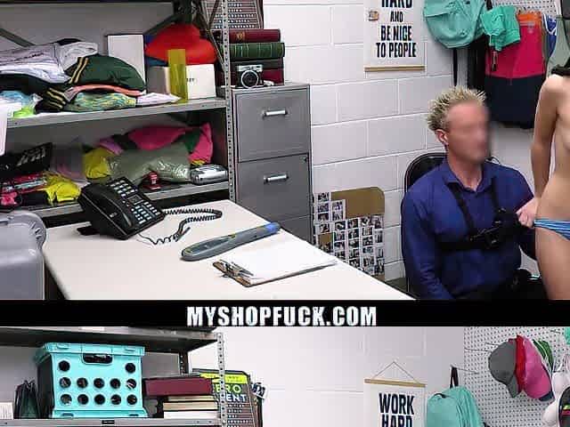Teen Tries to Hide a Perfume Bottle in A Drawer, but Clarke Catches Her in The Act - Myshopfuck