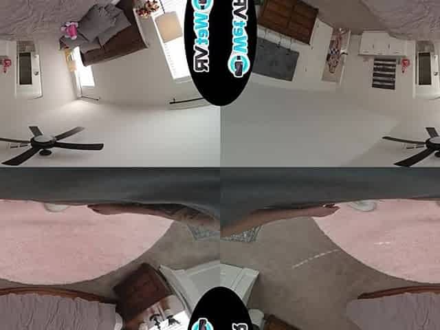 WETVR Hawt Sorority Blond Sneaks In Her Boyfriend For A Sexy VR Bang