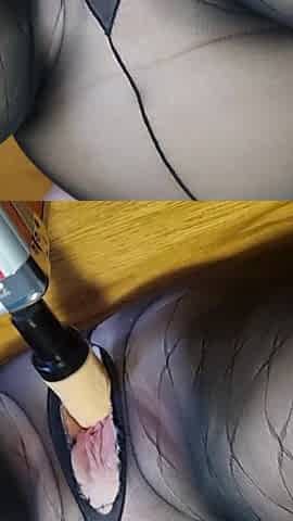 Julie Cunningham Fucked by a Machine While Wearing Black Pantyhose