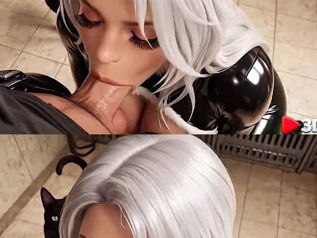 Felicia Hardy a ebony cat, let a cop screw her so hard this chab didn't even arrest her [AI]