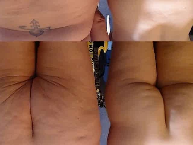 Two Fat Asses Cellulite Clench Jiggle