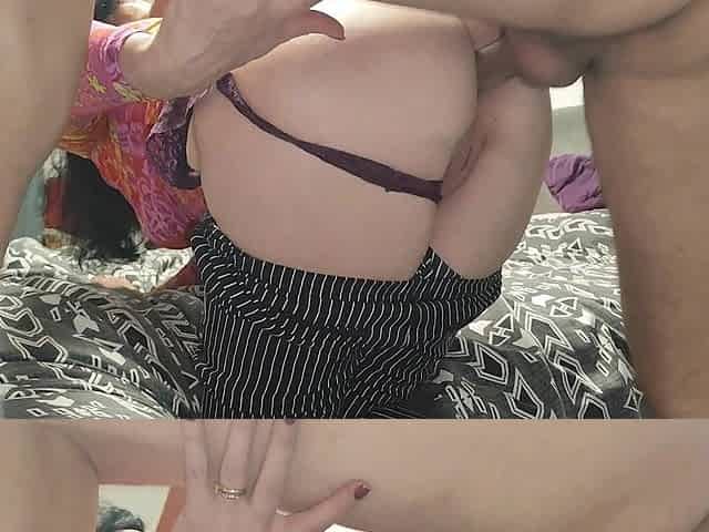 Stepmom Share Bed with Stepson and Gets Her Ass Stretched for Filled with Cum