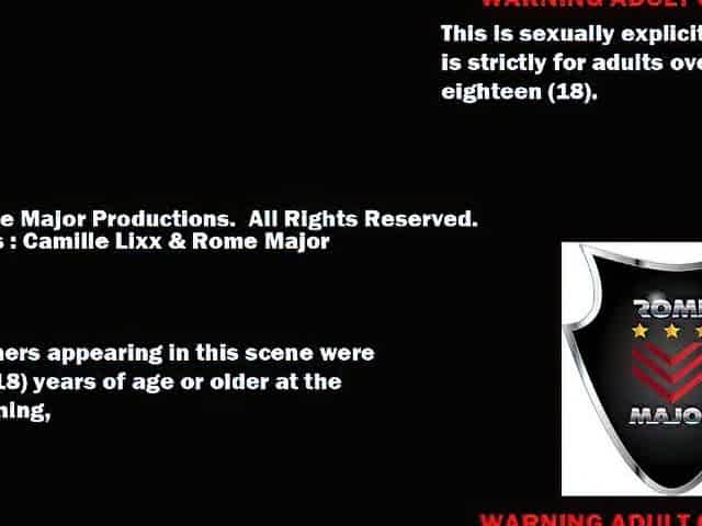 Kinky Camille Lixxx In Red Gets Bare & Bangs Captivating BBC Rome Major!