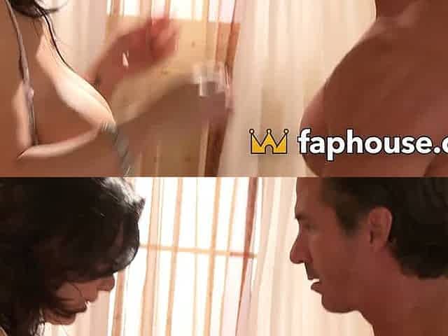 Titty-fucking milf with massive boobs bonked by her lingerie-clad boss