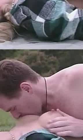 Open Air Anal for Hot Blonde with Big Tits
