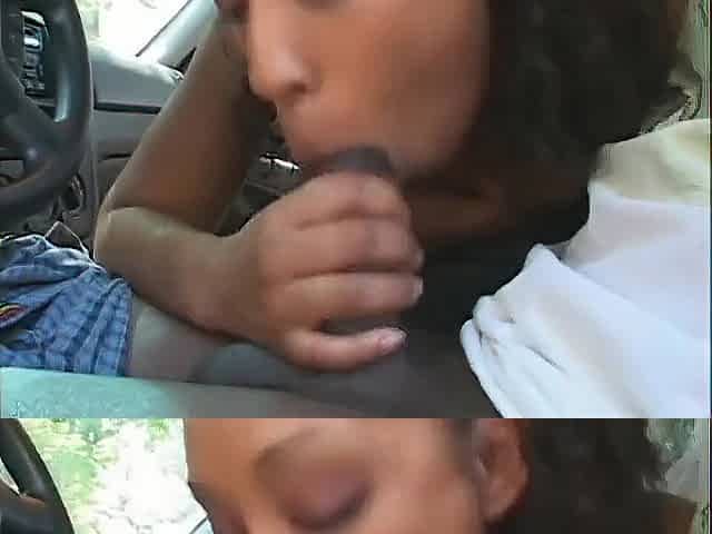Picked up and drilled youthful shaggy ebony whore.