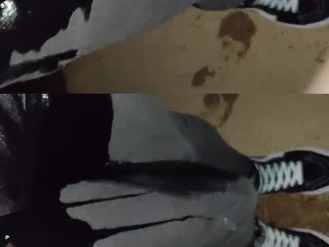 Pissing Slender Jeans and Brand Recent Vans Sk8 Sneakers