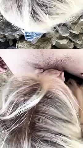 Trippie Bri Blowjob At Beach