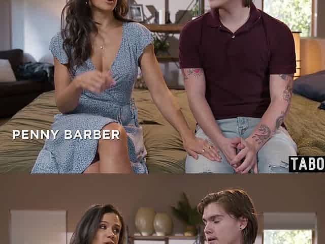 MILF teaching stepson and his teen GF
