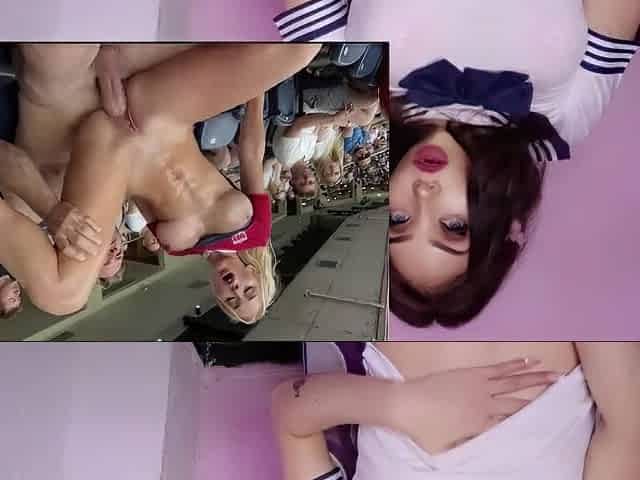 Hawt blond gets banged in the stadium - AI generated by "AnitarRoxe" Channel