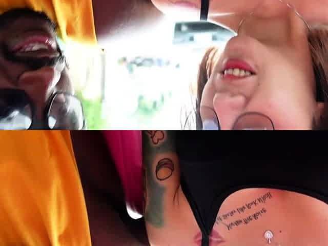 Busty Thai MILF picked up for a dirty interracial threesome