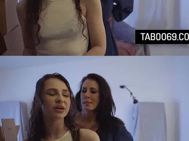 Breasty mother I'd like to fuck Have Three-some With Thieves Pair