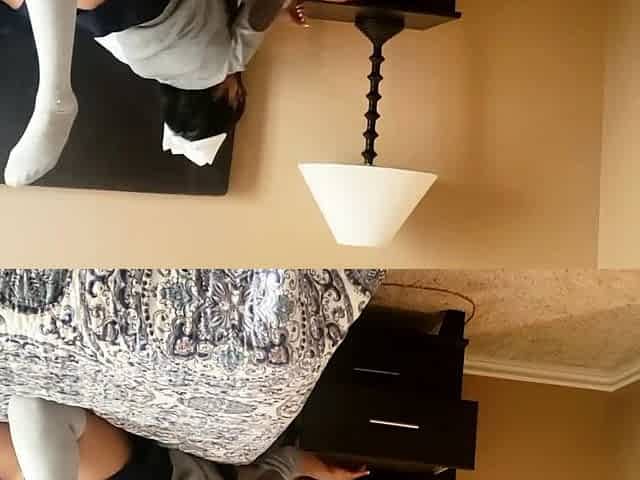 School Girl Finds Mommy's Toys