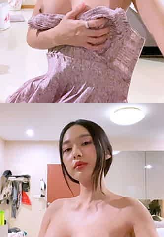Asian Teen ARIEL SPINNER striptease masturbating