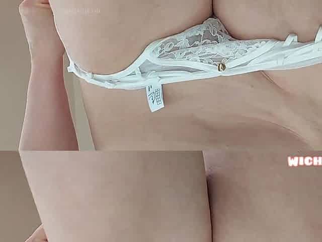 Uncensored Lingerie Try on Haul Hot Blonde MILF