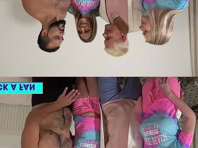 Don's Giant Dick Split Between Rebel & Lana's Gaping Asses!