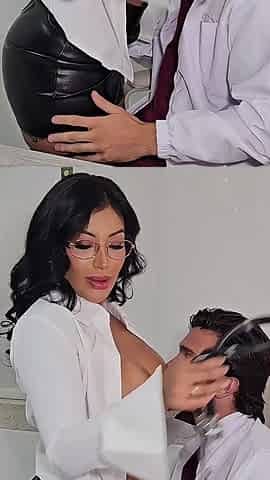 An Aspiring Nurse Presents Her Resume to Dr. JOE