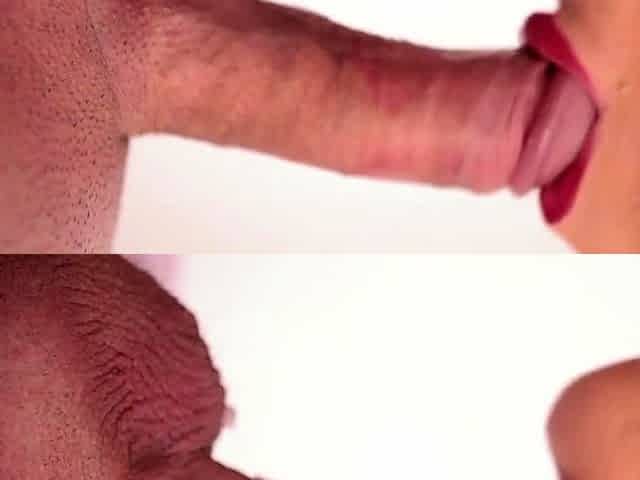 German Teen Gives Sensual Blowjob to Big Cock Boyfriend