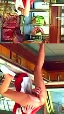 Market Slut Stuffing Sausages Deep in Throbbing Pussy