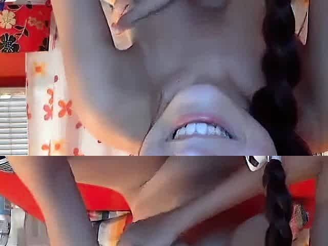Webcam brunette solo masturbation