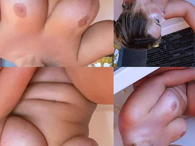 Beautiful blonde nanny and big boobed blonde MILF get pumped
