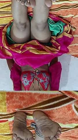 Desi Village wife in pink saree
