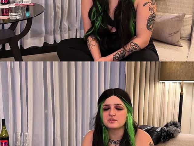 Chubby amateur babe spreads legs and masturbates