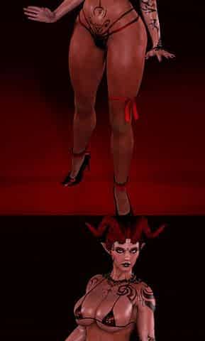 3D Model Succubus Dancing for You
