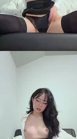 Japanese teen hello mikity toyed and facialized