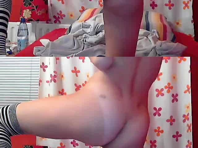 Curly Blonde Teen Records Solo Dildo Masturbation More at
