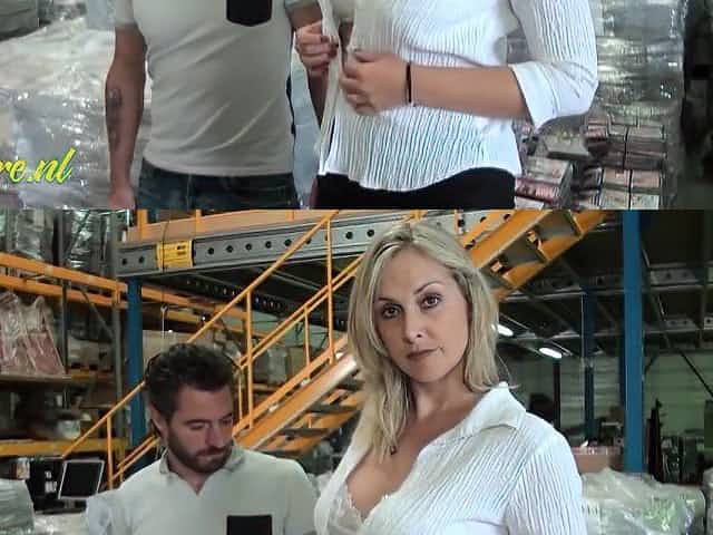 Tall French mother I'd like to fuck With Large Naturals Booty Banged Hard In a Warehouse