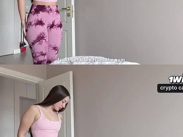 Leggings Rip Discloses Tease in POV Creampie