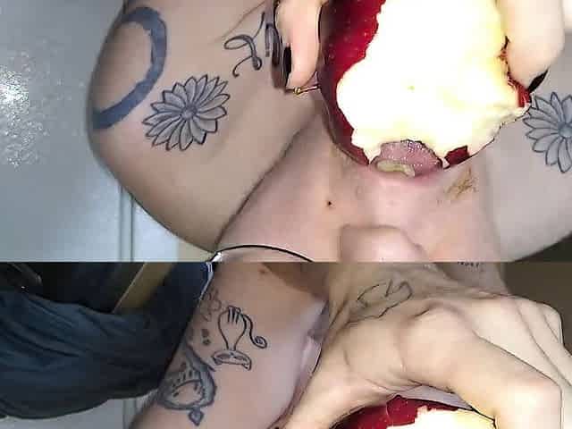 Apples, Food Fetish FTM With Teasing and Teat Play, Quiet