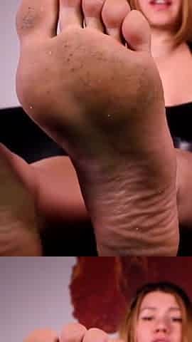 Chastity for feet humiliation