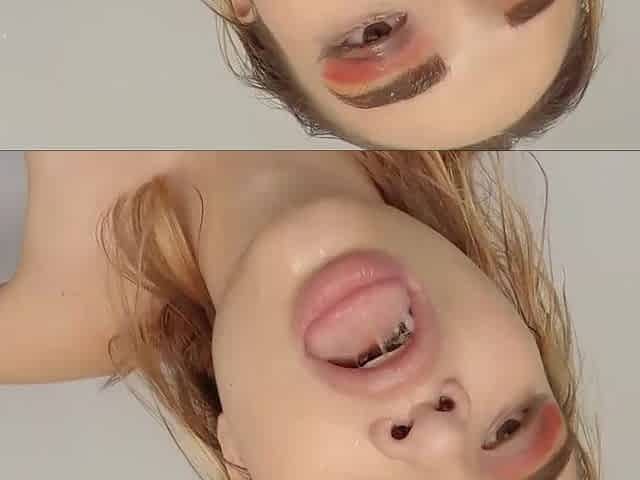 HUGE BAZOOKAS Latin chick Floozy Drooling Unfathomable Mouth Large Rod American