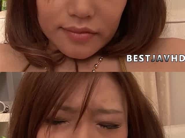 Aoi Yuuki is drizzling furiously from a hefty Japanese fake penis - Slutty Asian chick!