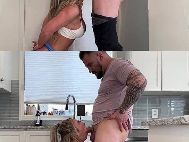 MILF BEGS FOR A FACIAL FROM THIS TITAN - ROUGH SEX