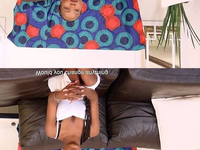 Huge tits black teen enjoyed rough sex