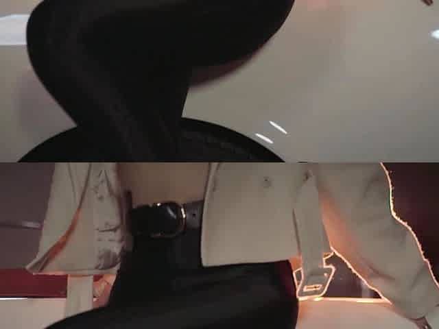 Petite teen blondie reveals her pussy