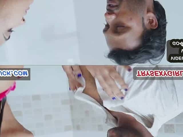 Sultry Indian beauty indulges in steamy hotel romance under the shower