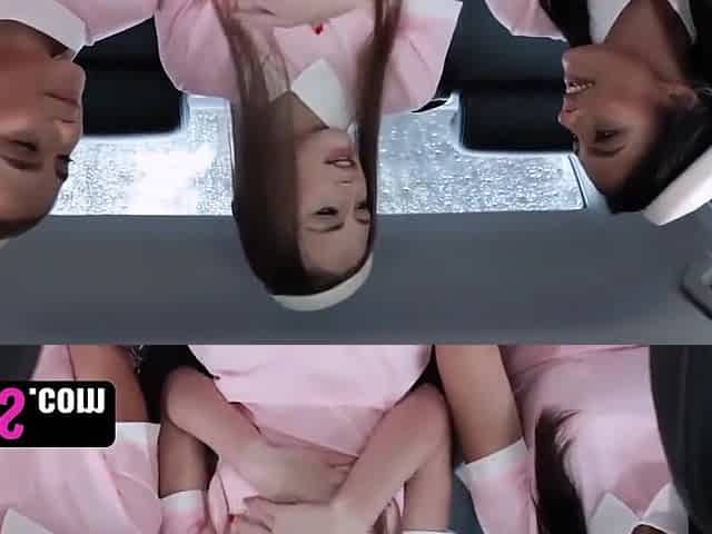 Kyler Quinn, Venus Valkyrie And Serena Santos In Hot Flight Attendants Share One Dick